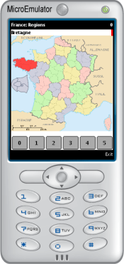 Screenshot of a card with a map-based answer.